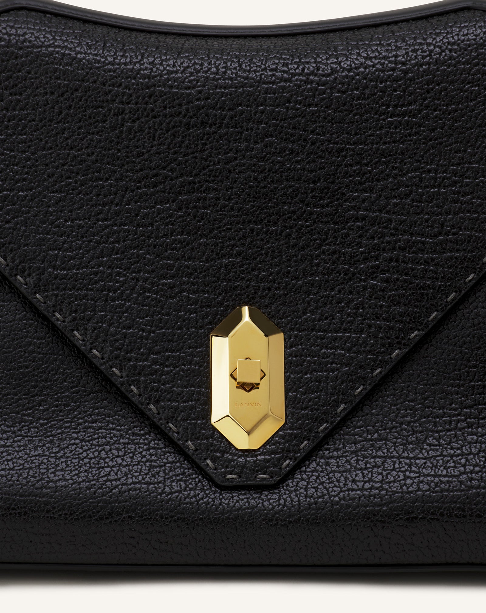BLACK LE CONFIDENT BY LANVIN LEATHER BAG
