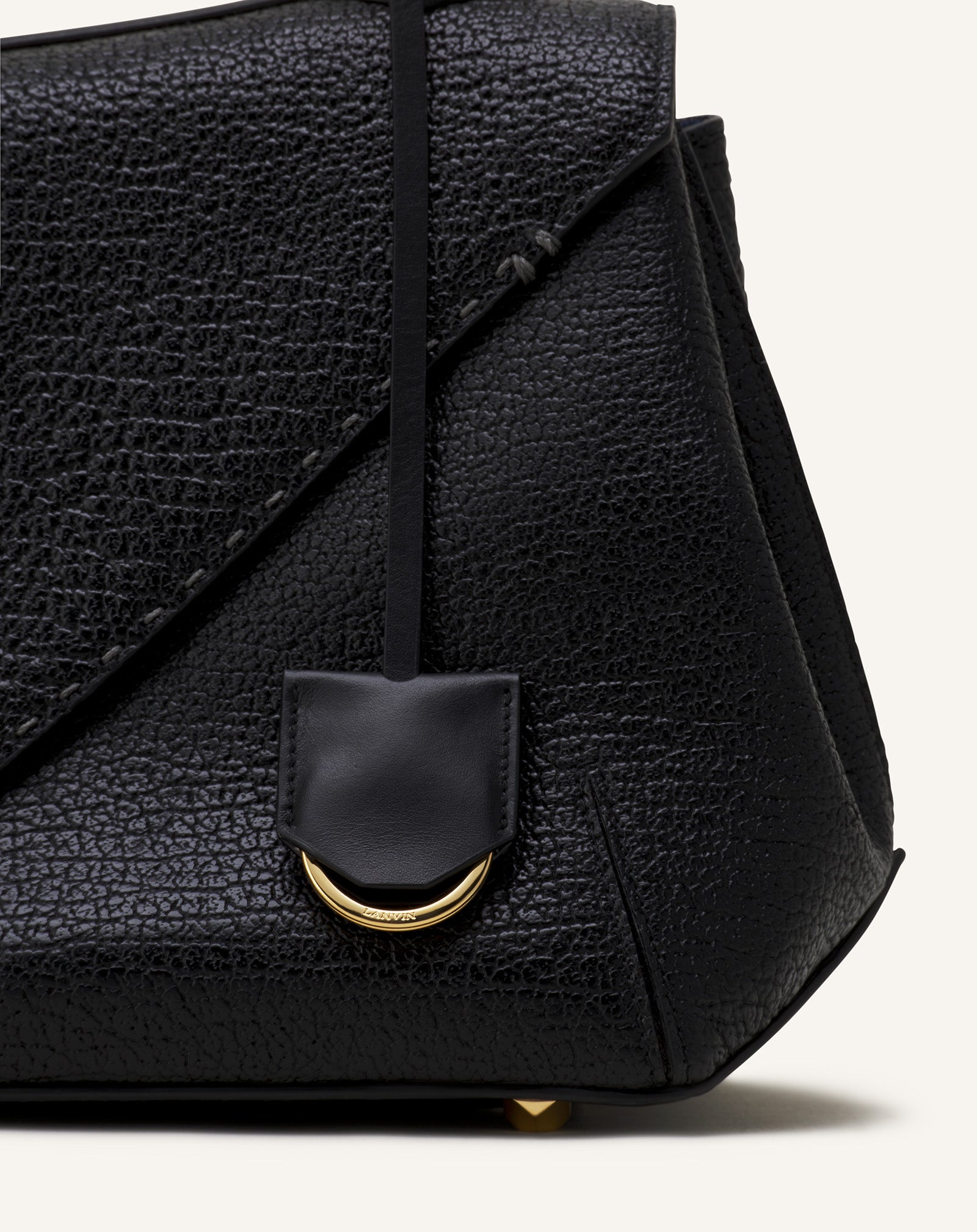 BLACK LE CONFIDENT BY LANVIN LEATHER BAG