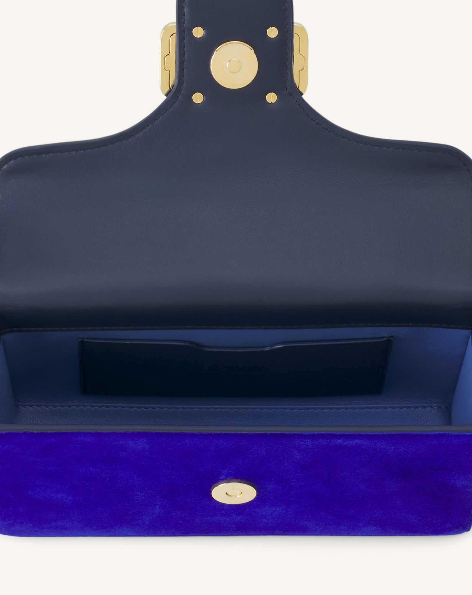 BLUE PENCIL CAT NANO BAG IN LEATHER