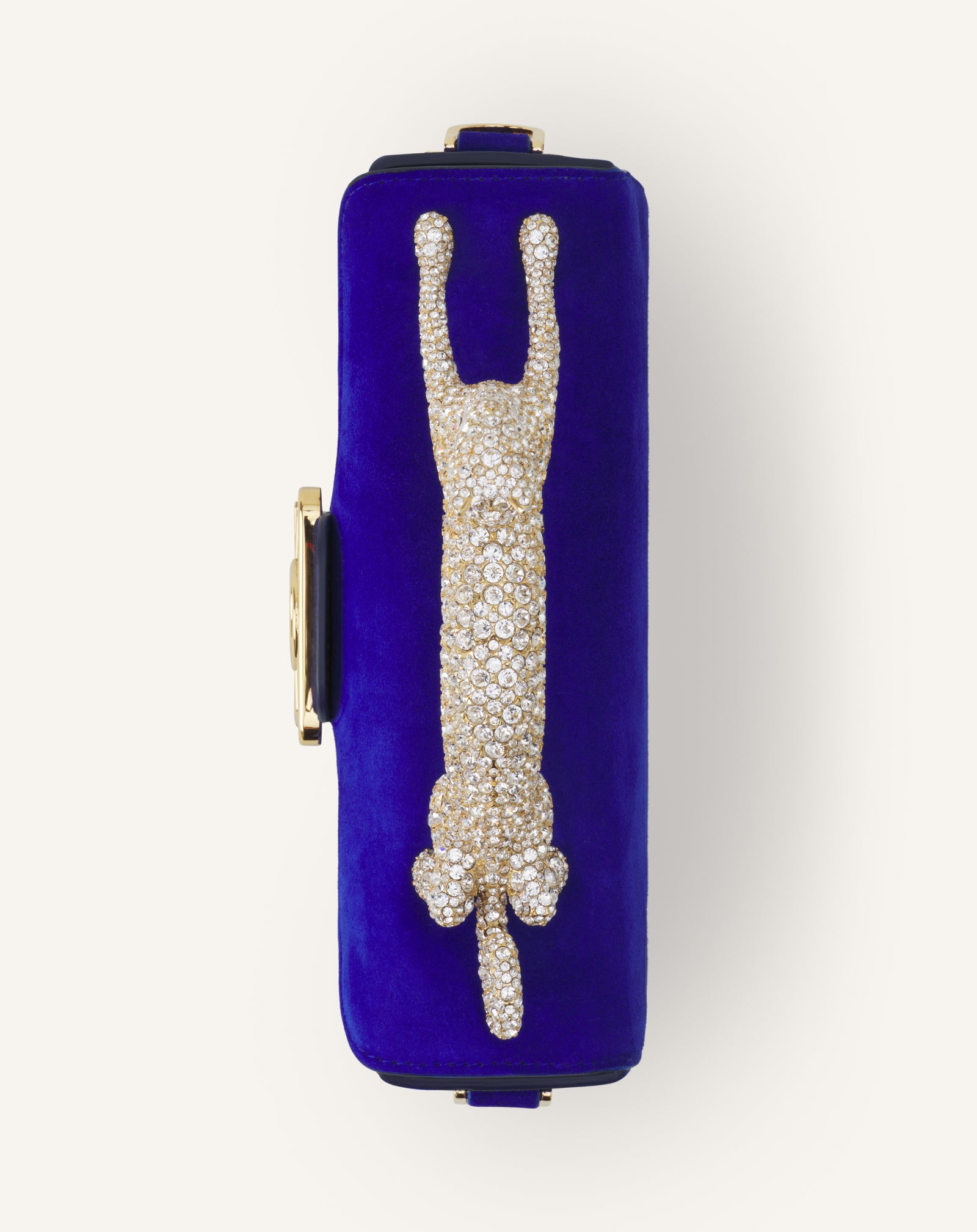 BLUE PENCIL CAT NANO BAG IN LEATHER