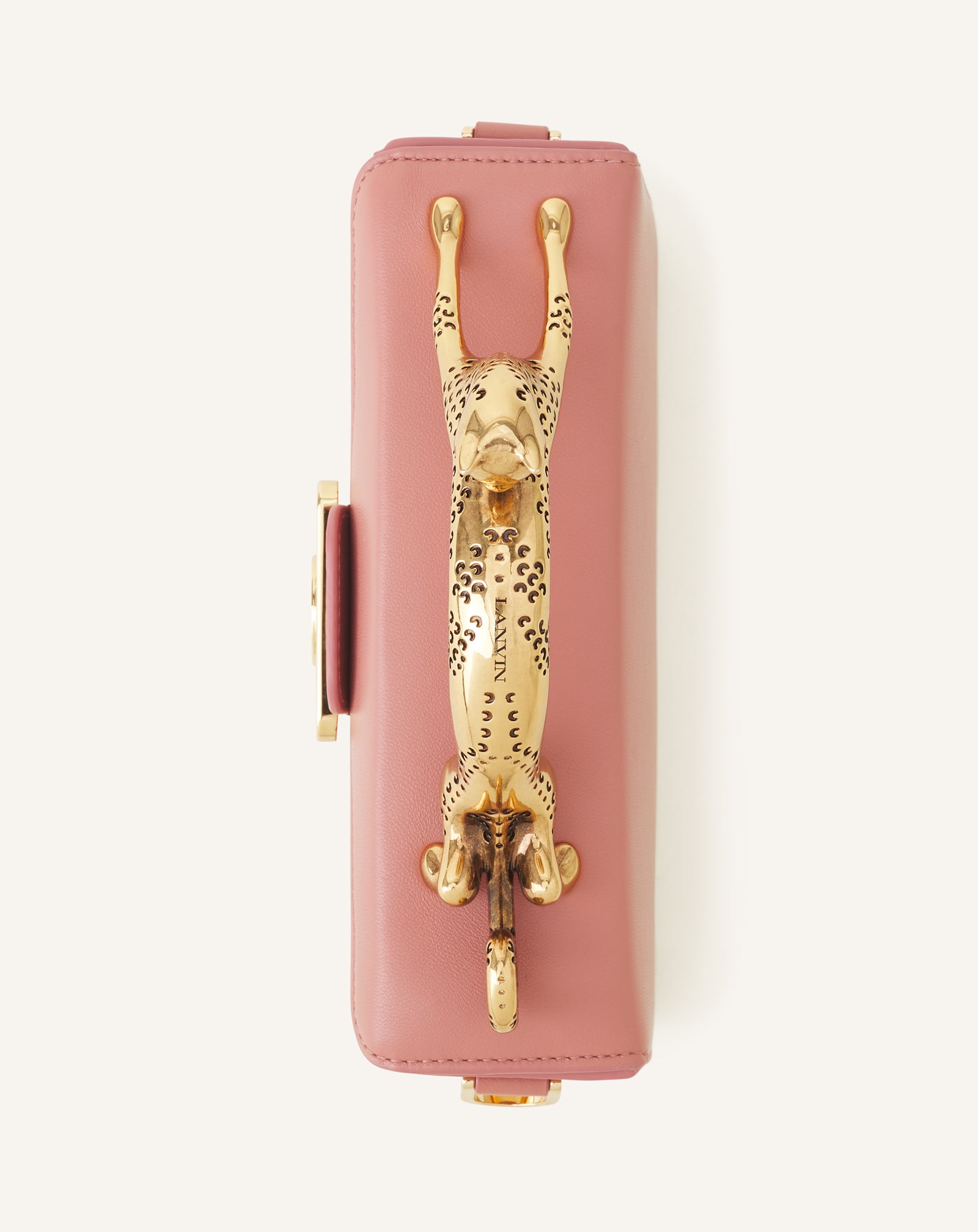 PINK PENCIL CAT NANO BAG IN LEATHER