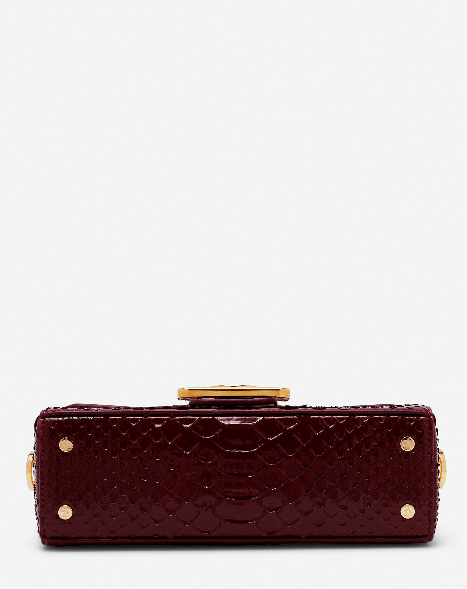 PENCIL CAT PYTHON AND RHINESTONE BAG