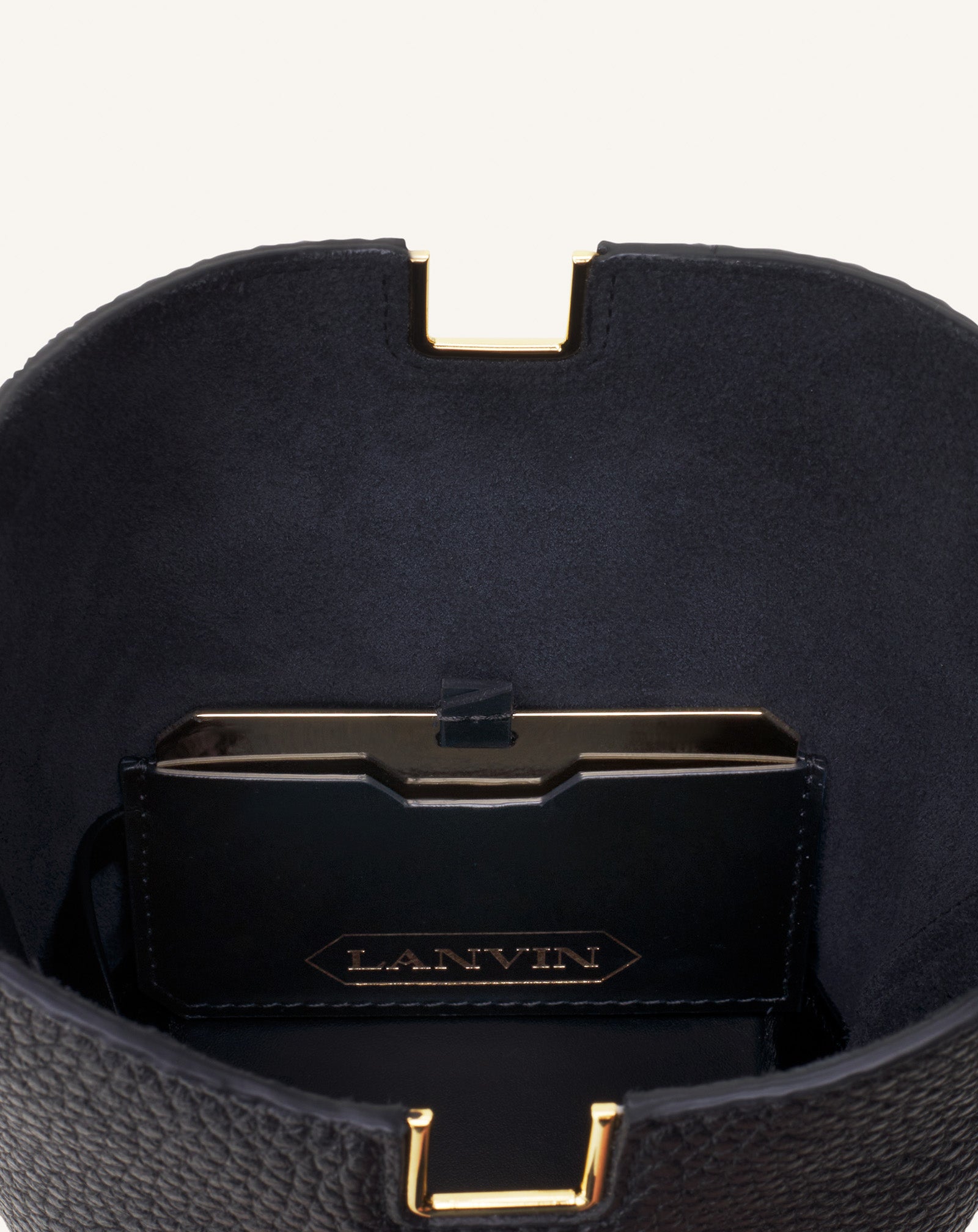 CATCH NANO BY LANVIN LEATHER BUCKET BAG