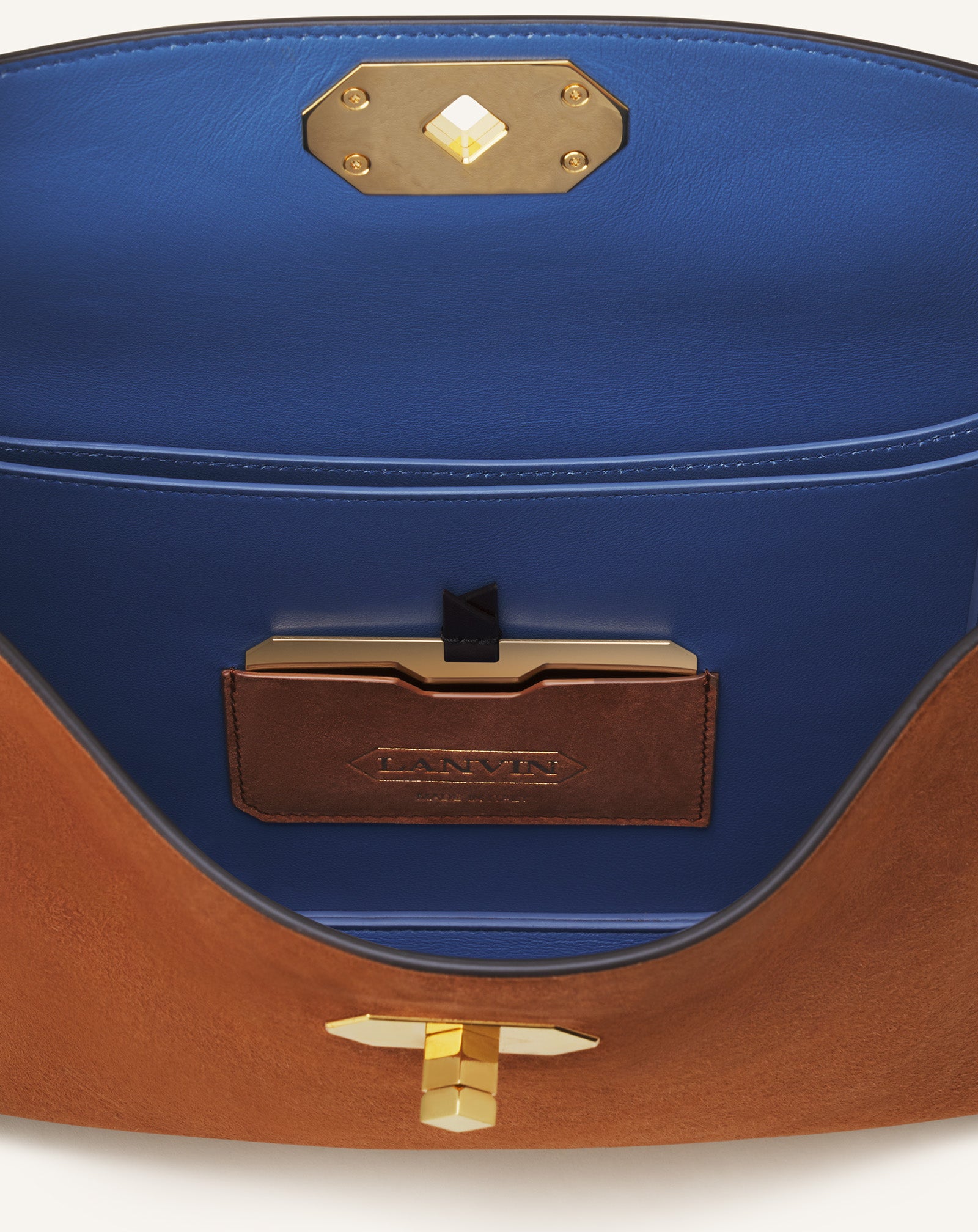 COMPAGNON ASYMMETRICAL BAG IN SUEDE