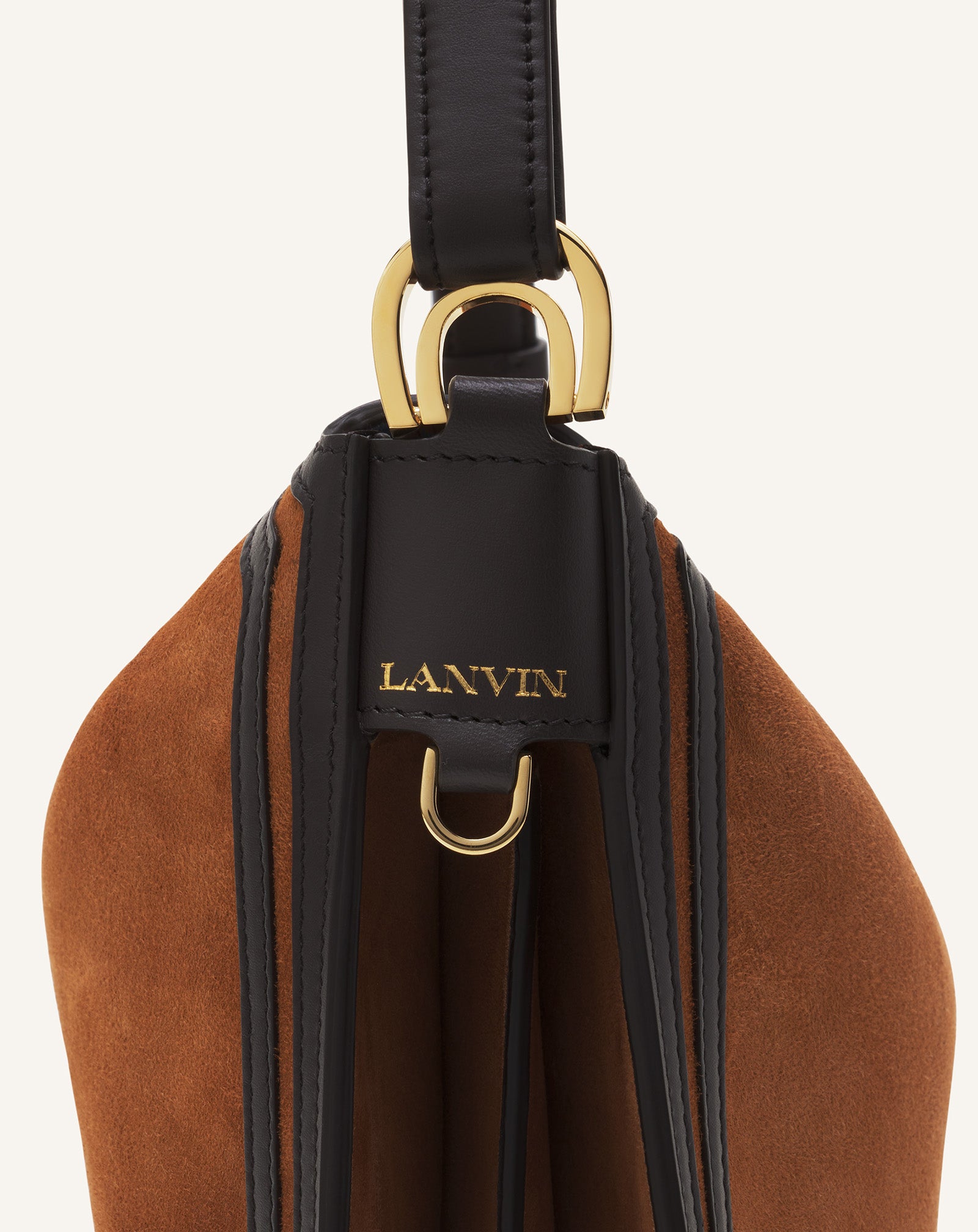 COMPAGNON ASYMMETRICAL BAG IN SUEDE