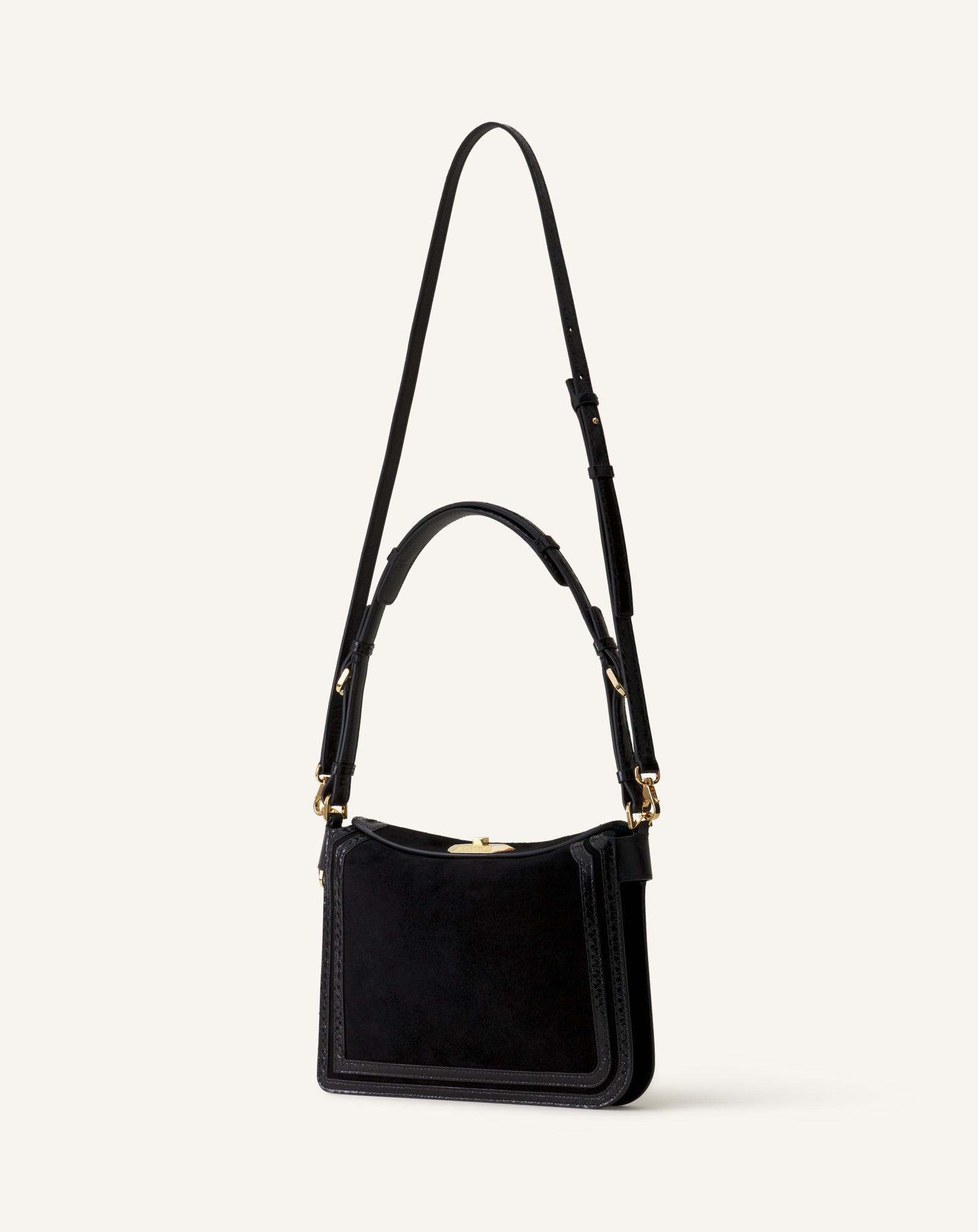 COMPAGNON SMALL ASYMMETRICAL BAG IN PYTHON FINISHING