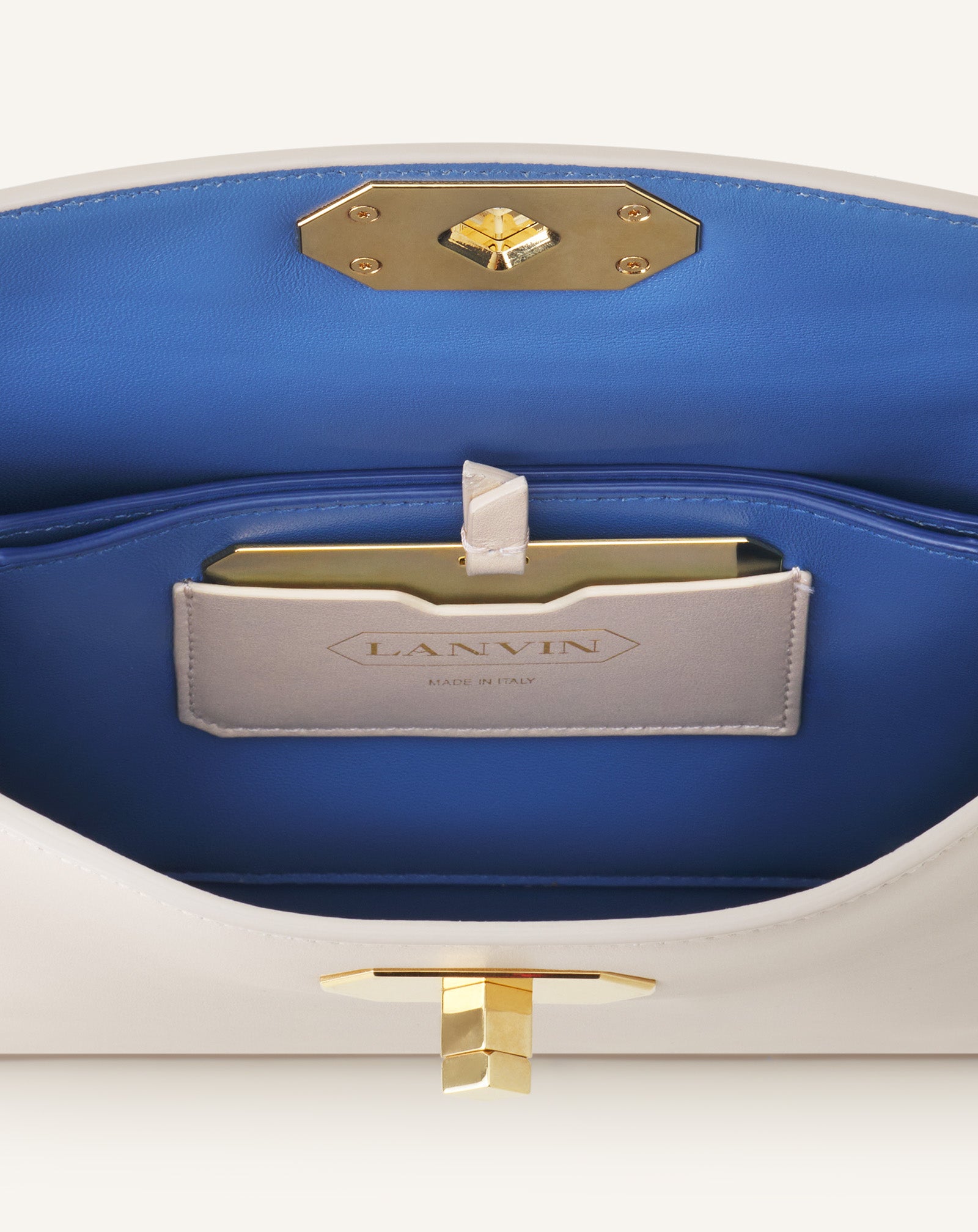 WHITE COMPAGNON 20 BAG IN LEATHER