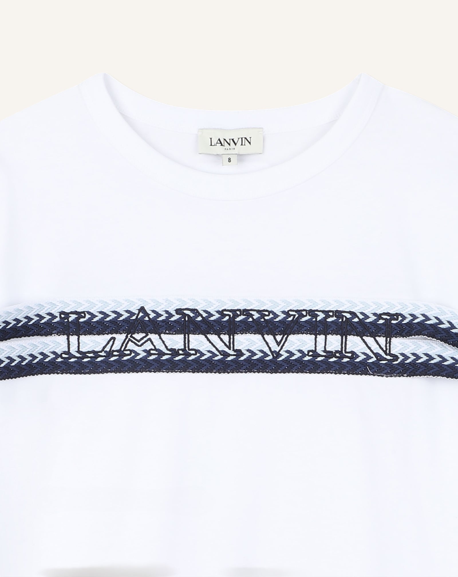 WHITE LANVIN CURB T-SHIRT