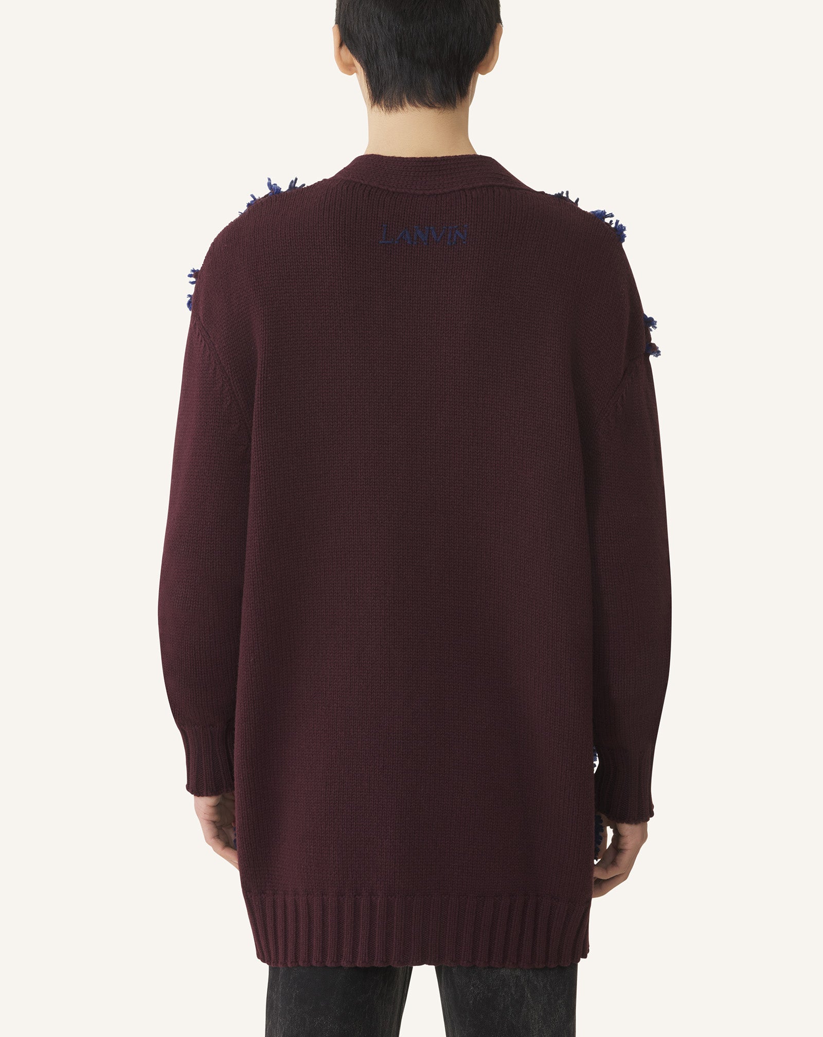 OVERSIZED CARDIGAN IN JACQUARD