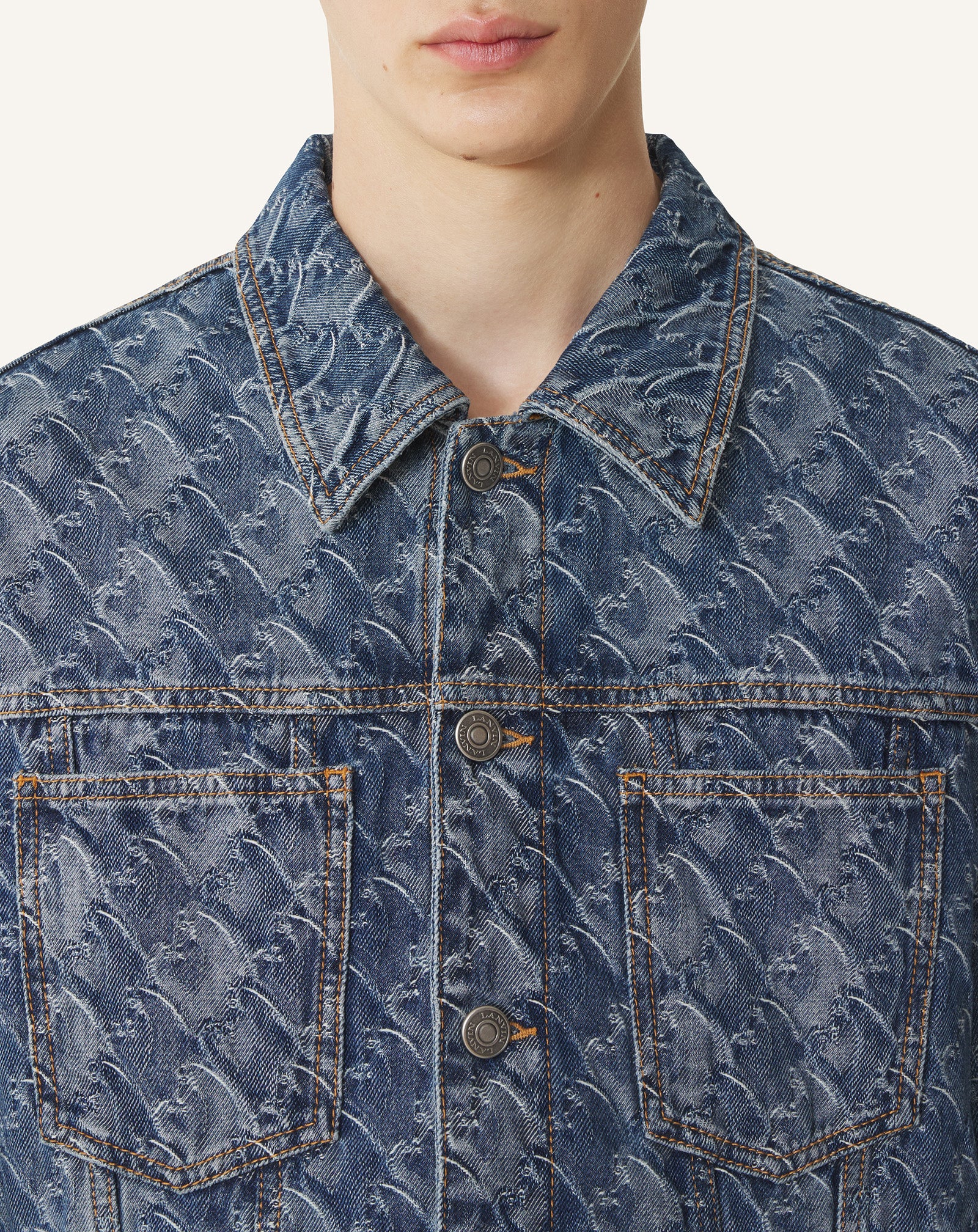 LUNAR YEAR JACQUARD DENIM JACKET