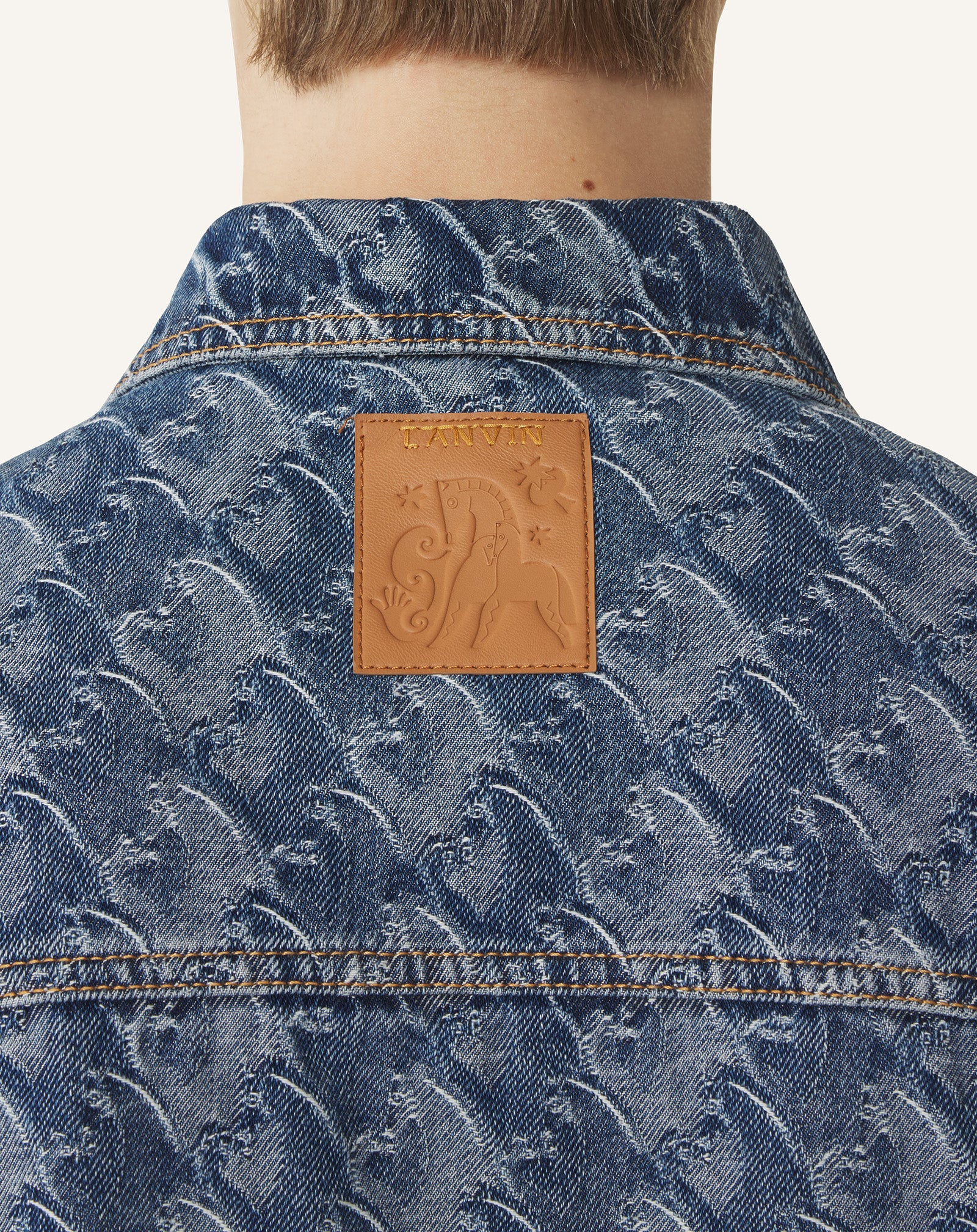 LUNAR YEAR JACQUARD DENIM JACKET