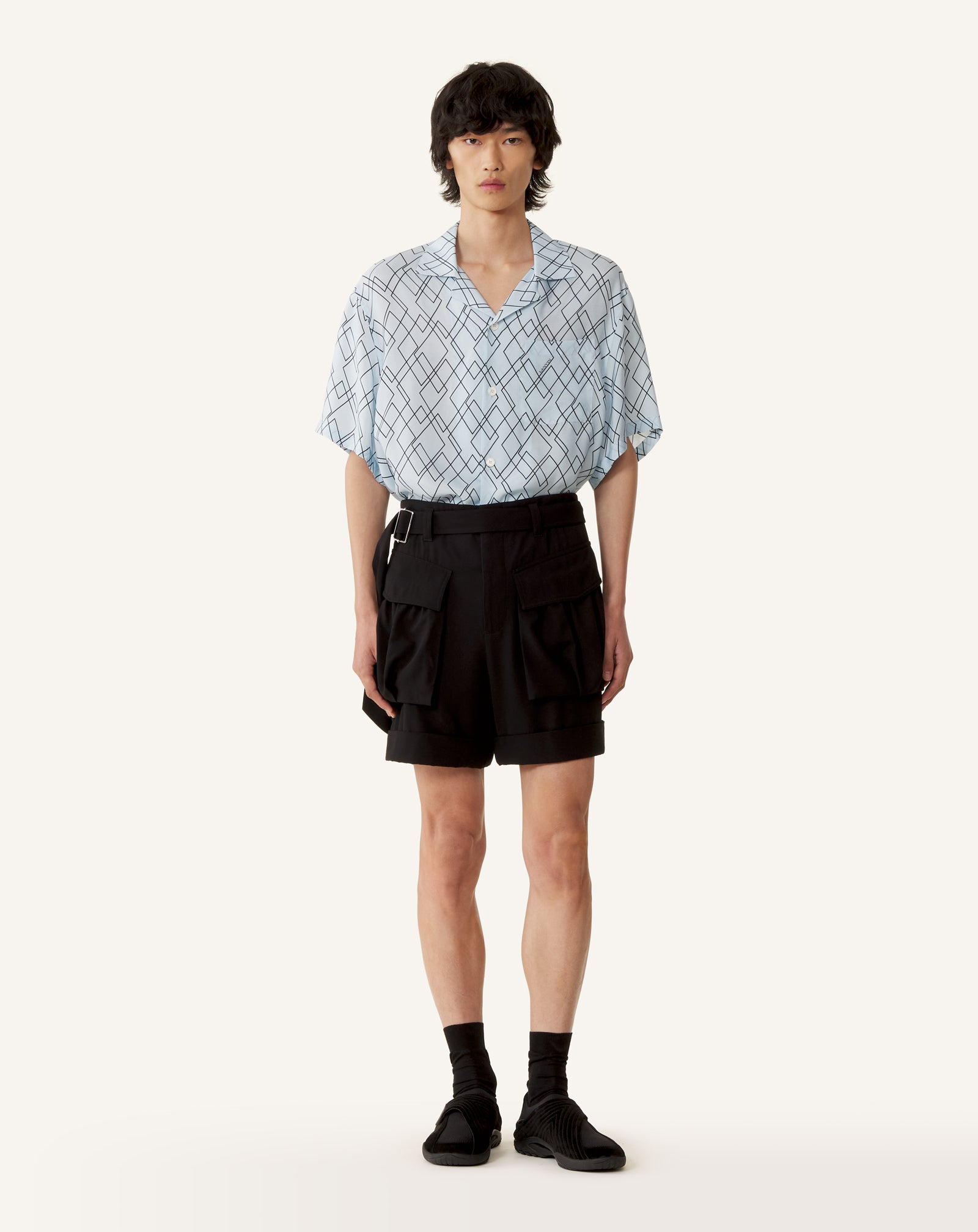 PRINTED FLOWY SHIRT