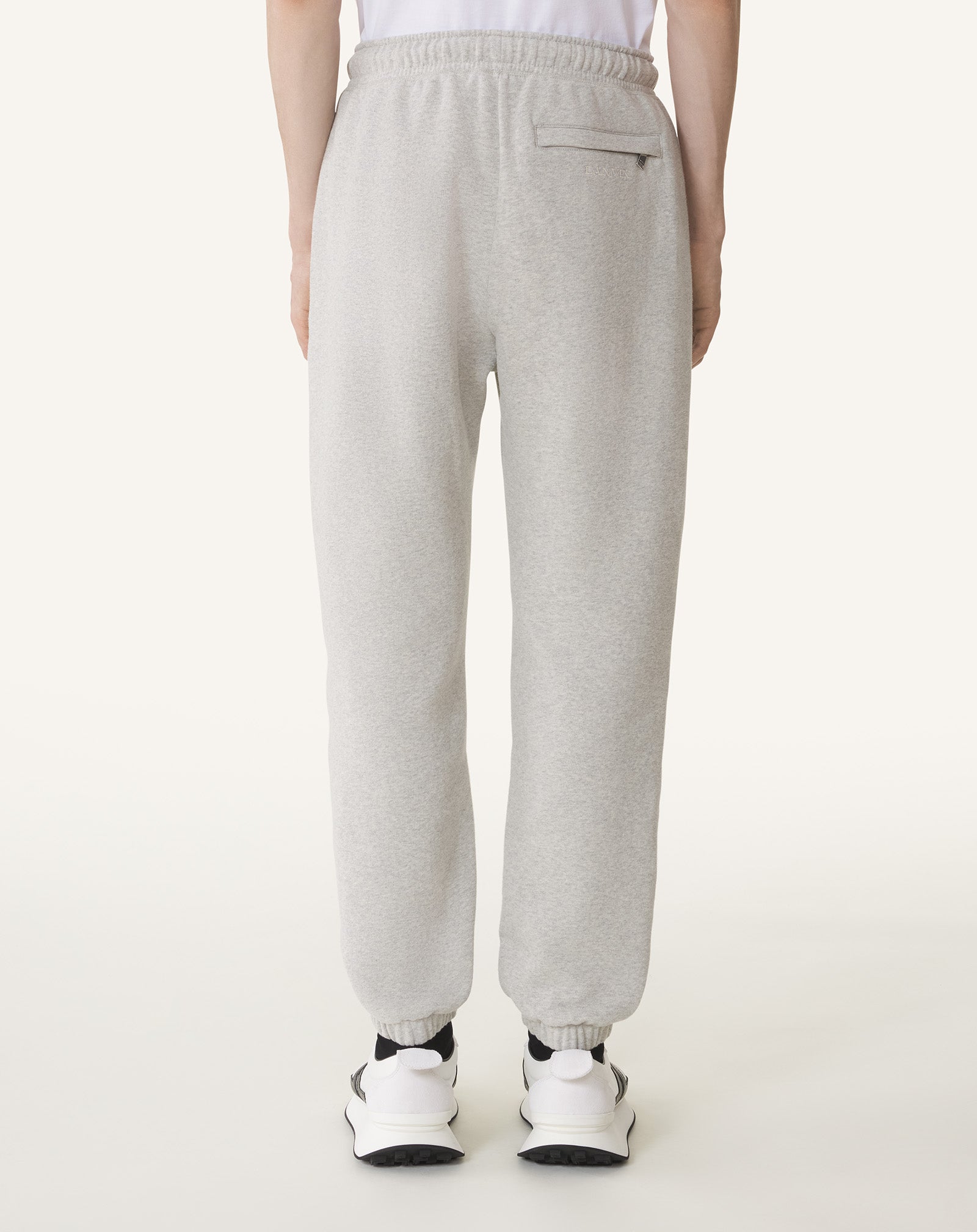 COTTON FLEECE AND CASHMERE JOGGING PANTS