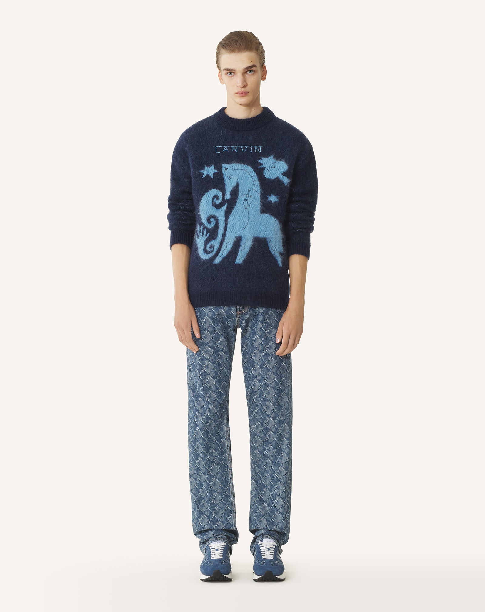 LUNAR YEAR JACQUARD MOHAIR SWEATER