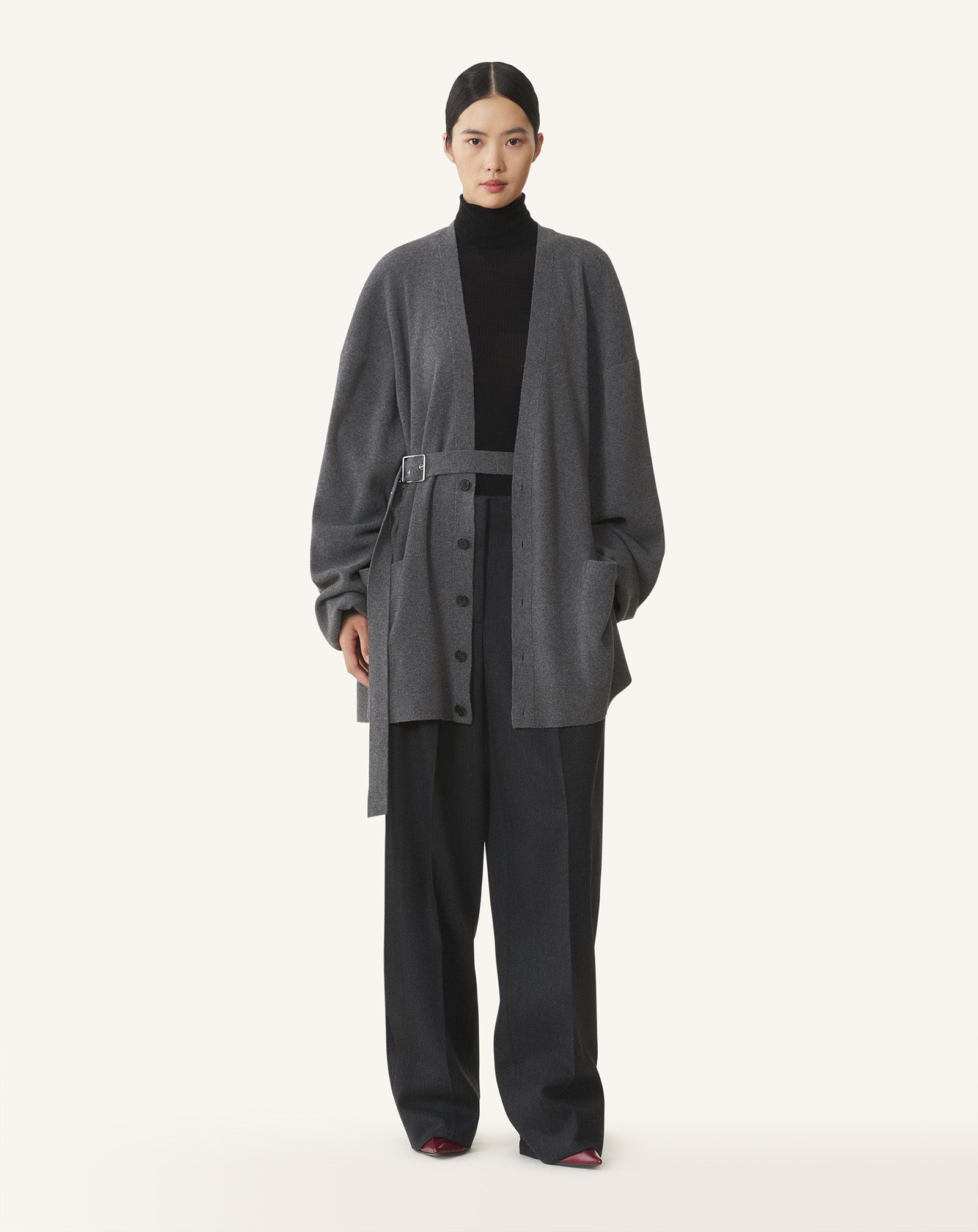 WOOL AND CASHMERE OVERSIZED CARDIGAN