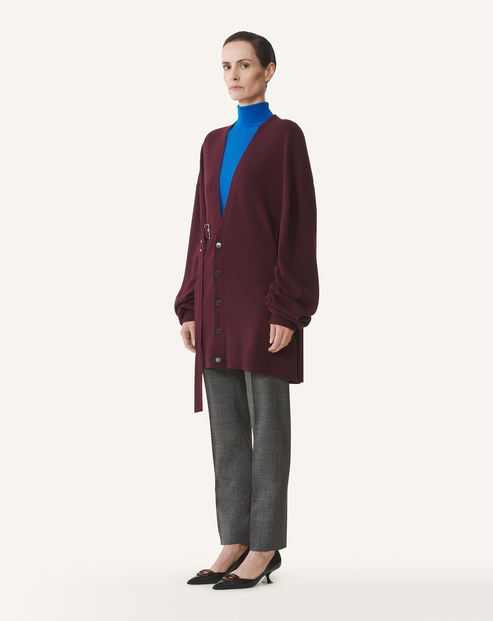 WOOL AND CASHMERE OVERSIZED CARDIGAN