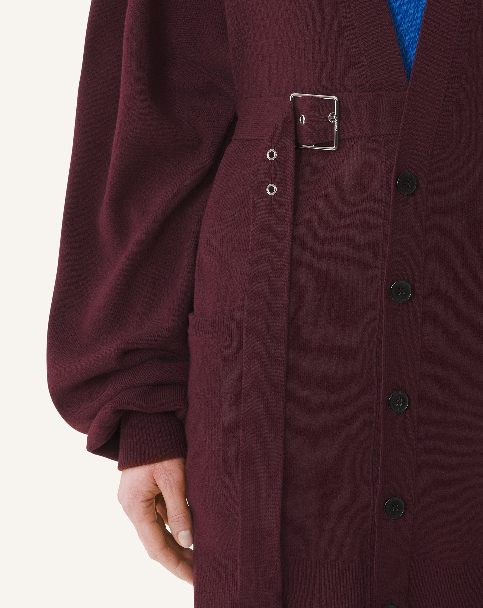 WOOL AND CASHMERE OVERSIZED CARDIGAN