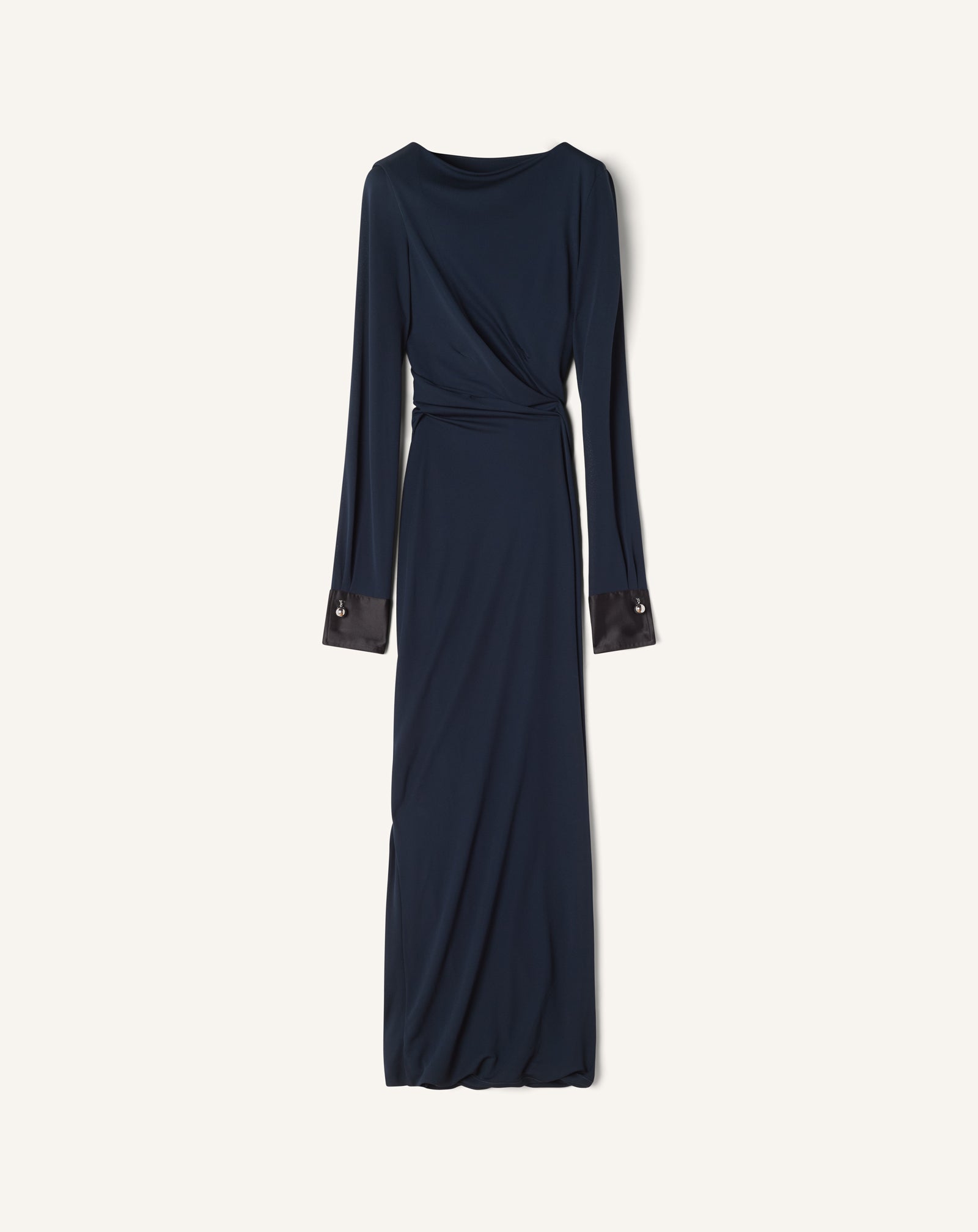 DRAPED DRESS IN CREPE JERSEY
