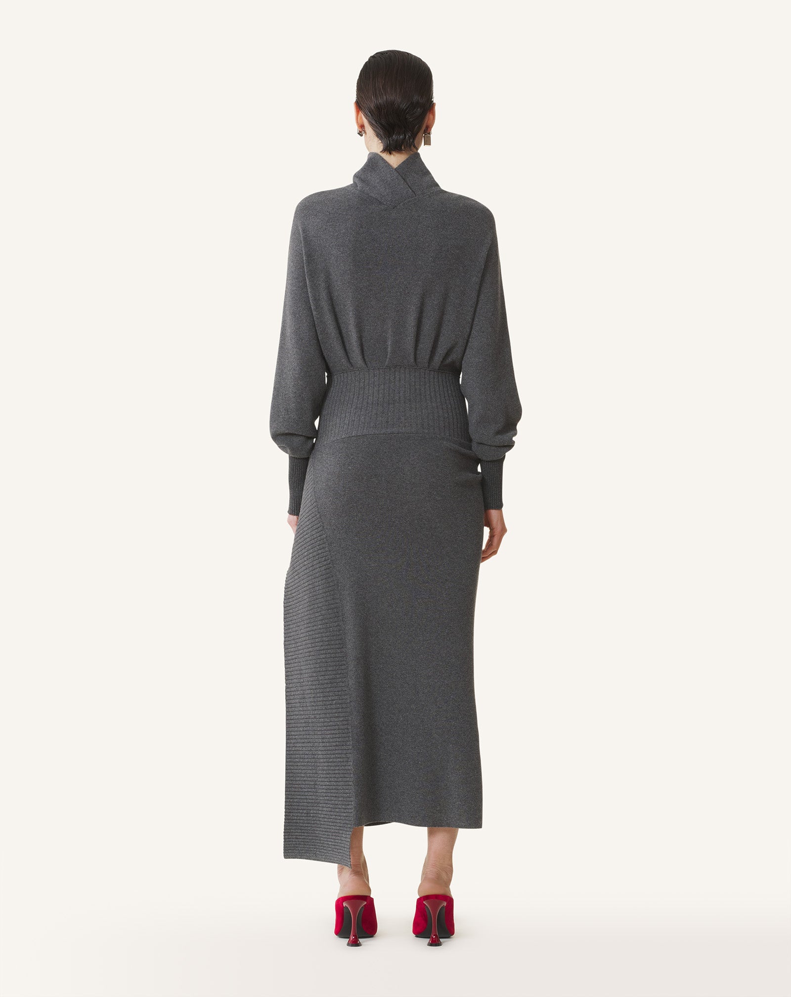 WOOL AND CASHMERE MIDI DRESS