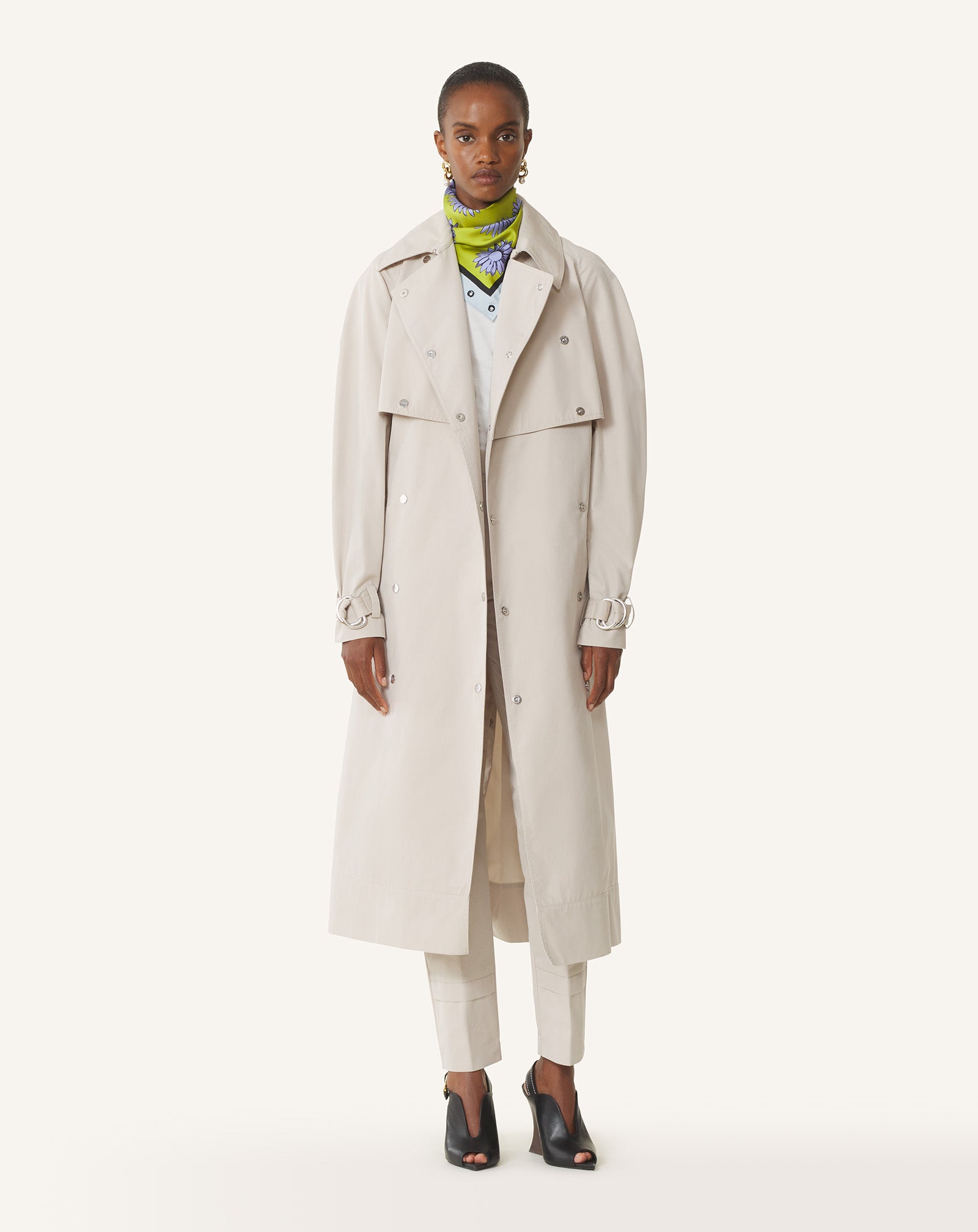 CIGARETTE PANTS IN TECHNICAL COTTON