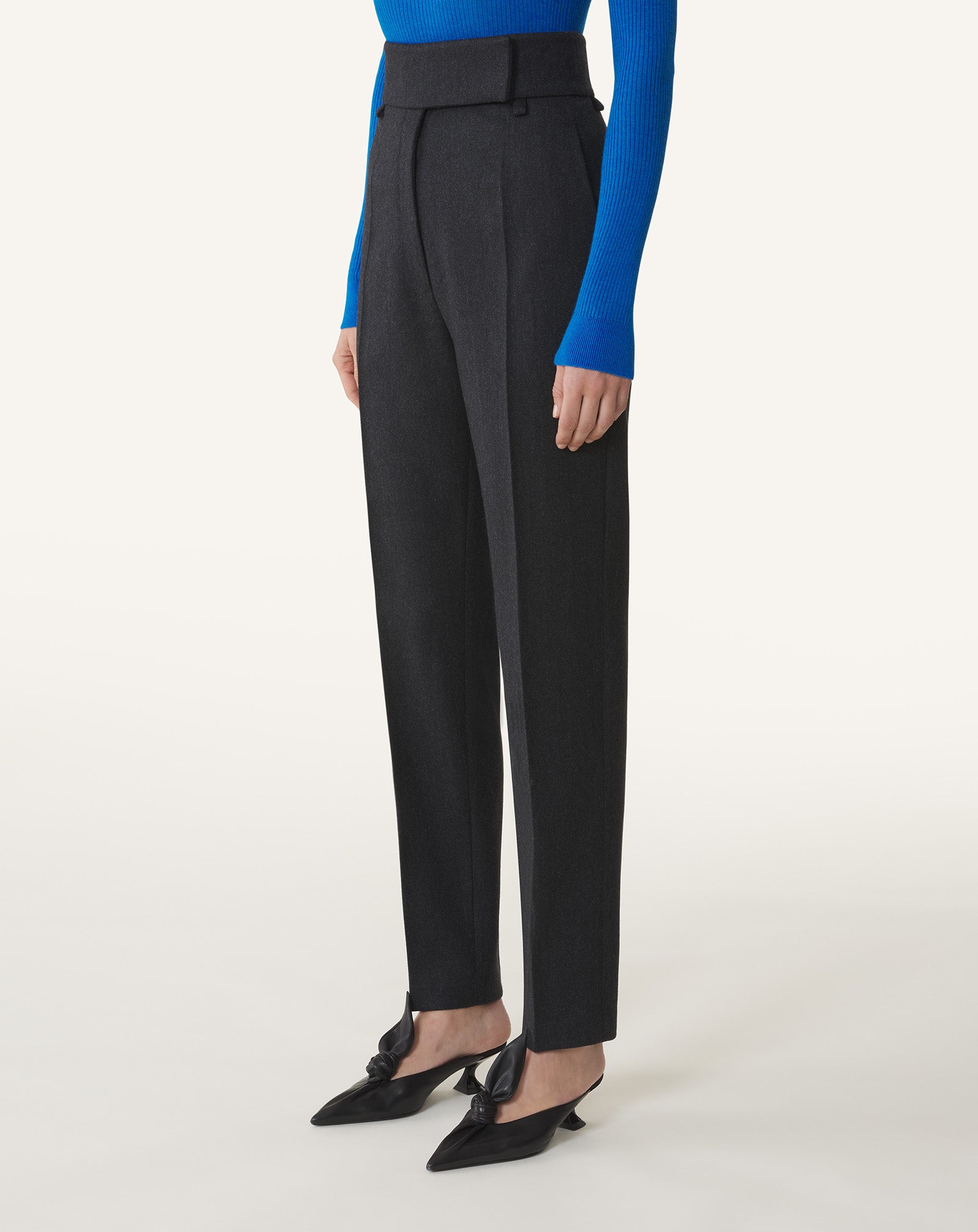 CIGARETTE PANTS IN FLANNEL